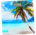 Весы напольные электронные до 180кг,деление 100г, стеклянная платформа, LED дисплей, прорезиненные ножки, батрейки 2*ААА(в комплекте), (рисунок- Пальма) (12) Energy