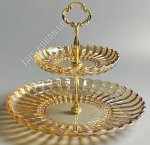 Фруктовница 2х ярусная h28 d18/23см 