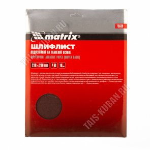 Шлиф-лист/ткан.осн.Р 60 230х280мм,водост (10шт) (10) 