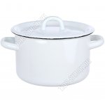 Белый Кастрюля (цил) 3,0л,мет.крыш (4)