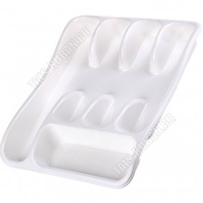Лоток-вклад д/ст.приб. 5-ти секц, белый (33х26 h6см) (30) 