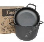 Кастрюля с крышкой-сковородой 6,0л d24см (2)