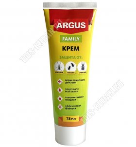 ARGUS Крем 75мл от комаров,мошек,слепней 