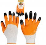 Перчатки д/сад.работ 9 разм (L) полиэстр+2-х сл.нитрил-ладонь (12)