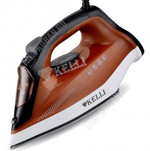 Утюг керам. подошв. 2600Вт пар 140г/вода 320мл,верт.отпарив,самоочист, защит.от перегрев, ручк.с силикон.покр,коричн. (10) 