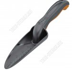 Совок посадочный узкий L31х5см, c мерной шкалой, пластик, цвет оранжевый/черный (80)