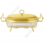 Мармит (стекло) овальный 3,8л 45х24см (12)