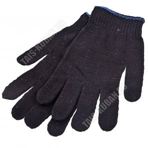 Перчатки  ХБ 10класс 4 нити рабочие,черн (10/200) 