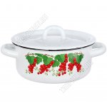 Кастрюля бел (цил) 1,5л,мет.крыш,рис в ассорт (12)