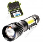 Фонарь аккум. LED T6+COB 3Вт,дневн.6500К (20)