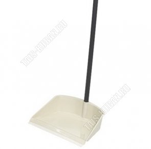 Совок мягкая кромка .24х17см,вертикальн.ручка L71см , белый ротанг (36) 