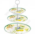 Фруктовница Лимоны 3х ярусная h34см d16/20/27см