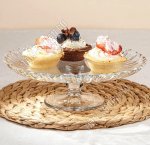 Блюдо д/торта на ножке AVRORA п/у d21см h7см