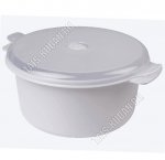 Контейнер круг,серый 3,4л (d22 h10см) (24)