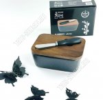 Blackwood Масленка 14см с ножом, бамбуковая крышка (24)