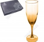 Карамельный Омбре Бокал н-р6шт д/шампанского 170мл (4)