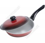 Сковорода рифленая (эмаль) d20см с крышкой (10)