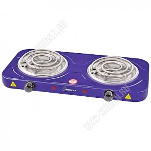 Плита эл. 2конф.ТЭН 1000+1000Вт., d145/145мм., 5реж. t, т.сир 