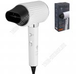 Фен 2000Вт 2ск,3t реж,ф-ия ионизации,концентр,светодиод.индик,автооткл. при перегр,шнур 1,8м,белый (10)