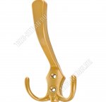 Крючок одежный 3-ной, латунь(30)