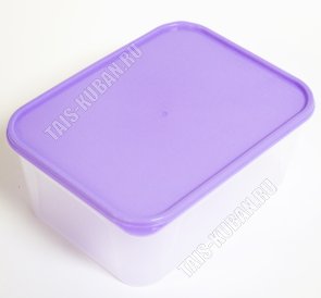 Контейнер сиреневый/прозр, прямоуг 2,0л (44) 