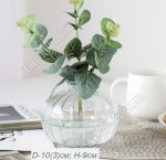 Ваза мини для цветов (стекло) h 9см d3/10см ф.