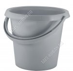 Ведро 10л серый (d28 h27см) (10) 