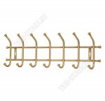 Вешалка 7 двойных крючков L67х21,5см, золото (20)