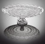 Блюдо д/десерта на ножке 36х23 h13см 