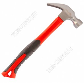 Молоток-гвоздодер 450гр кругл.боек 29мм., фибер.обрез.руч. 