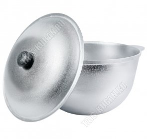 Казан конический 15л d39 h20см с металлической крышкой (5) 