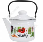 Овощи/Veggies Чайник белый 1,5л (8)
