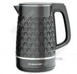 Чайник пластик+нерж. 1,7л 2200Вт 2-ная стенка (внутр.нерж сталь),черн (6) 