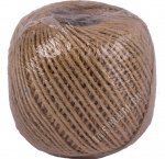 Веревка/шпагат джутовый 4-х ниточ.(90м) d2мм,1200текс (100)