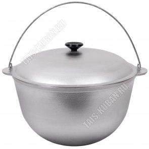 Казан походный 6,0л d26 h19см с металлической крышкой и дужкой (10) 