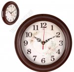 Часы (пластик/стекло) d21см 