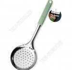 Пудрово-зеленый Шумовка (нержавеющая сталь+пластик) L32 d12см (12)