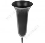 Ваза с колышком h30 d11,5см ,черная,пластик (12/72)