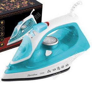Утюг керам.подошв.2300Вт.сух.глажка,пар,спрей,самоочист,цв.бирюзов (10)