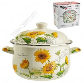 Подсолнухи Кастрюля 3,6л d22см (6) 