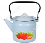 Клубника пудрово-голубой Чайник 2,0л