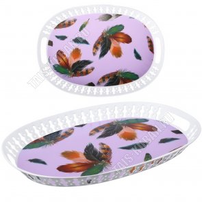 Поднос-лоток овальный (38х27,5 h3,5см) 