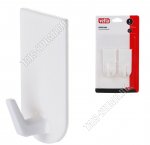 Vetta Крючок самоклей, пластик, н-р 2шт бел (2,8х6,3см) (1)