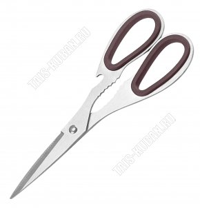 Ножницы универсальные L18cм +орехокол+открывалка (12) 