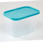 Контейнер бирюзовый/прозр, прямоуг 0,7л (45)