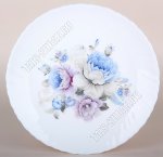 Blue flowers/Голубо-розовые пионы Тарелка плоская d19см (6)