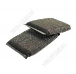 Мочалка д/посуды,2шт.д/эмали и тефлона, поролон, черн (24)