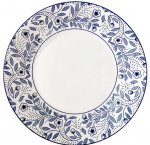 Floral pattern/Синие цветы Тарелка плоская d23см (12)