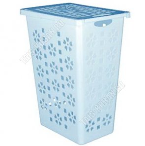 Корзина д/белья 30л с крыш. 