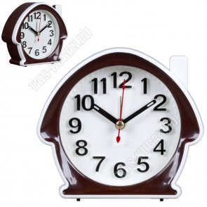 Будильник фигур. 12х10см 